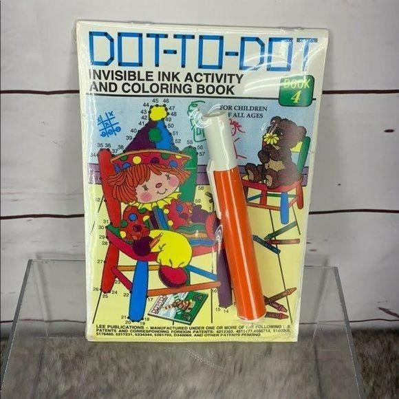Lee Publications Dot To Dot Invisible Ink Book 4 Coloring book Teddy Bear NEW - Picture 6 of 7